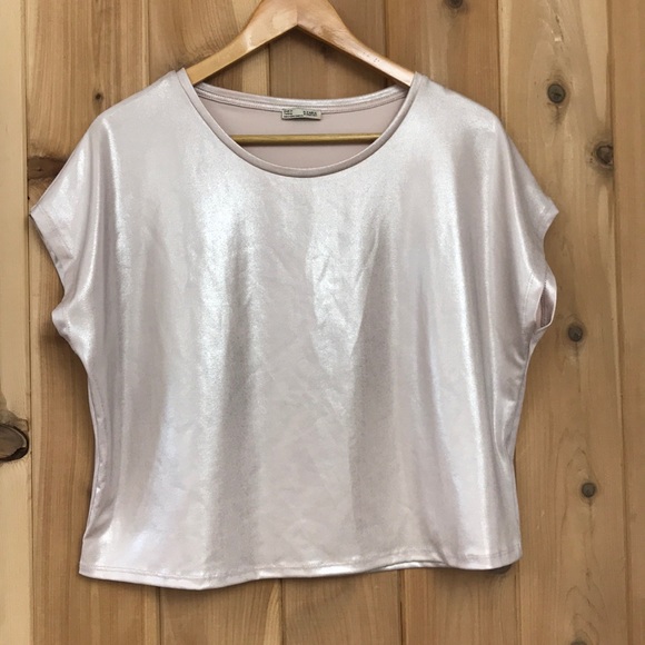 Zara Tops - Zara collection shimmer crop!